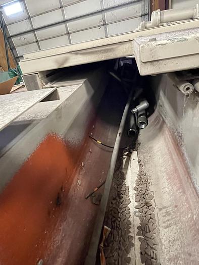 Used ALMCO MODEL V14-156TF COMBINATION VIBRATORY TUNNEL FINISH & INLINE CONVEYOR WASHER