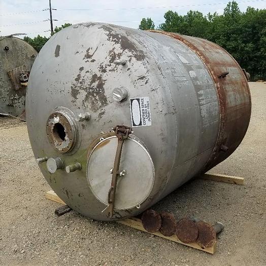Used 2000 GALLON PFAUDLER REACTOR - S/S - 20/35 PSI