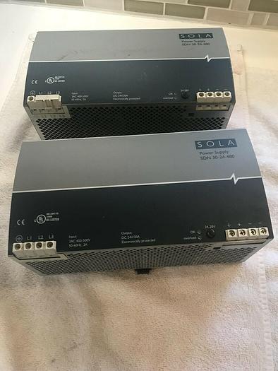 Used Sola Power Supply Model: SDN30-24-480