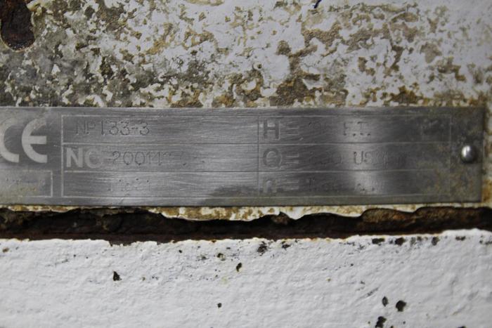Used Sulzer NPT33-3 Pump, Iron Casing, Stainless Steel Suction Side Plate, 9-Vane Impeller #43808