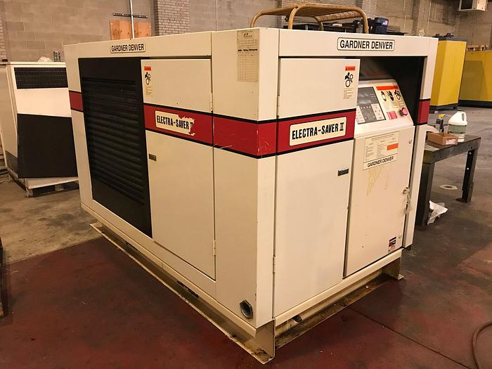 Used 75 HP GARDNER-DENVER ROTARY SCREW AIR COMPRESSOR