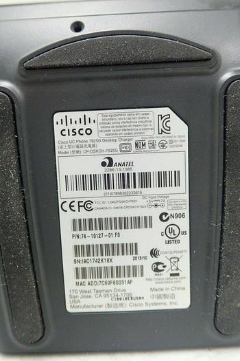 Used Lot of 2 Cisco 74-10127-01 FO UC Phone 7925G Desktop Chargers