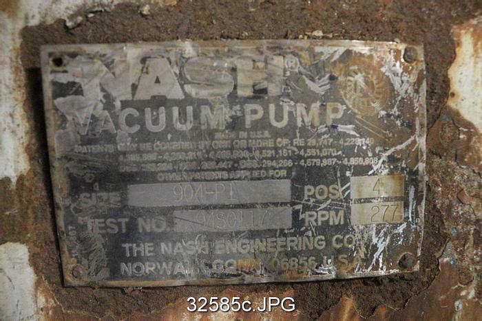 Used Nash 904 P1 Vacuum Pump #32585
