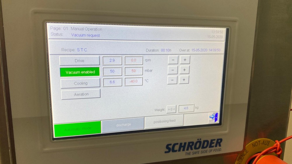 Schroder T1500 vacuum-tumbler