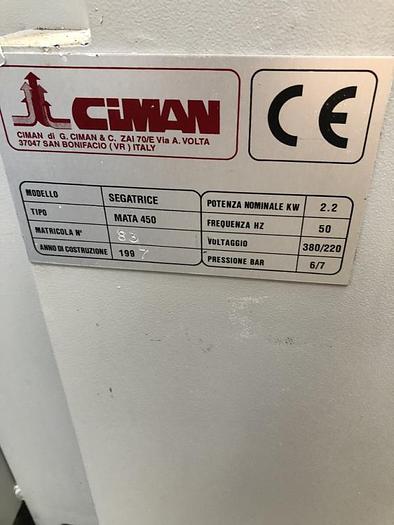 Usato TRONCATRICE SEMIAUTOMATICA CIMAN