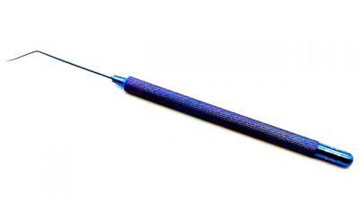 Used Ophthalmic Chopper/Divider 45 Degree Angled Shaft Round Handle 110.5mm MICRA P515 FE424