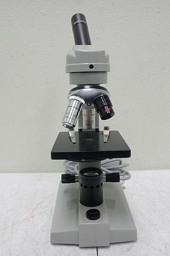 Used L & M Microscope Co. 903-217-2780 Student Compound Microscope w/ 3 Objectives