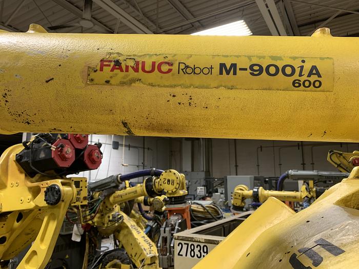 Used FANUC M900iA/600 6 AXIS CNC ROBOT WITH R30iA CONTROLLER