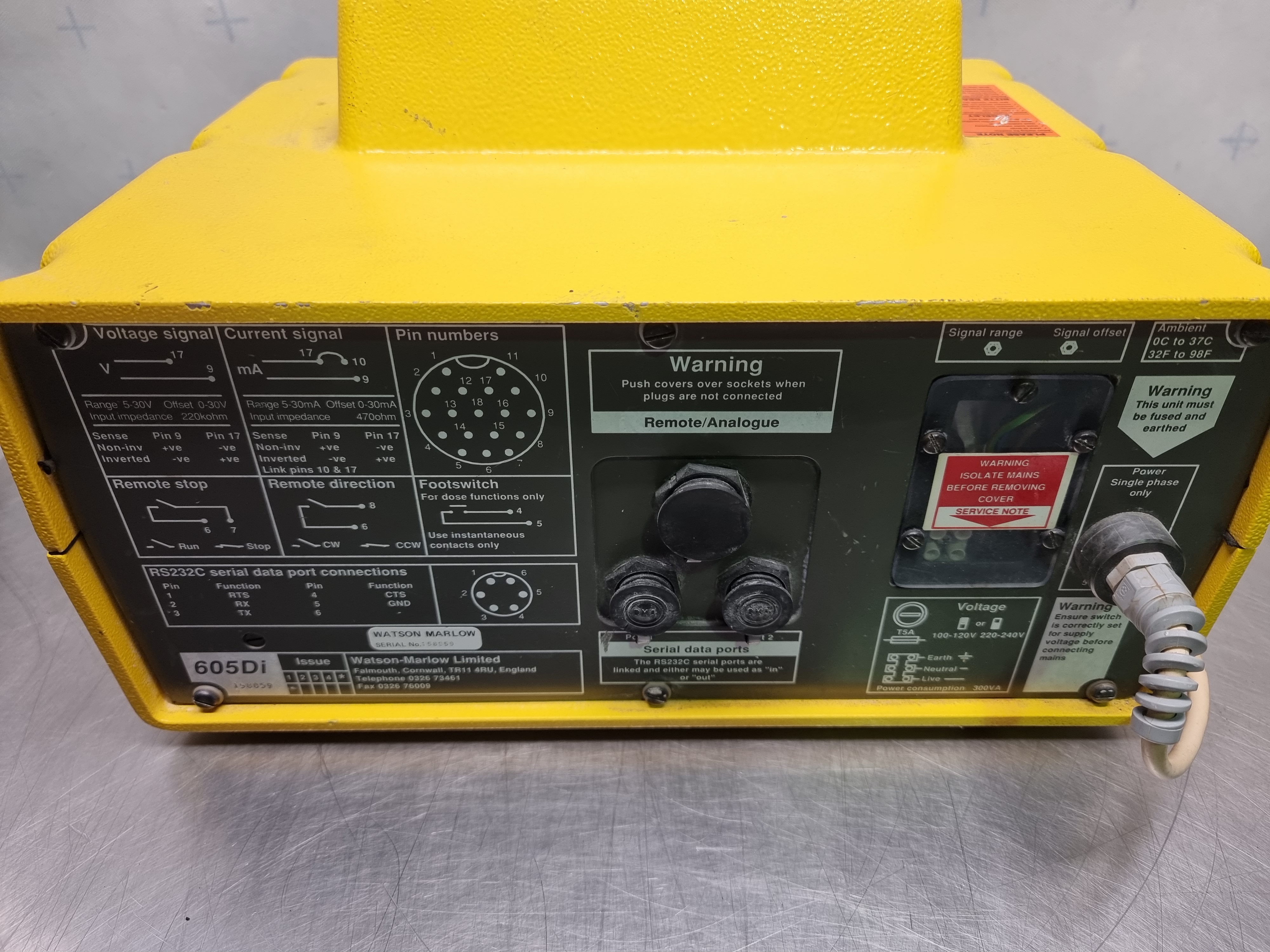 Used Watson Marlow 605Di IP55 Washdown Pump