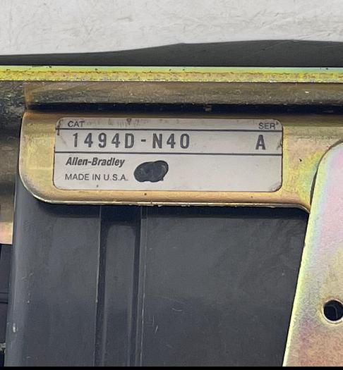 Used Cutler Hammer Eaton FD35K, A-B 1494D-N40, 1494D-N4