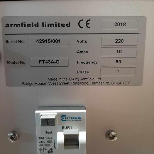 Used Used Armfield Table-Top R&D HTST Pasteurizer