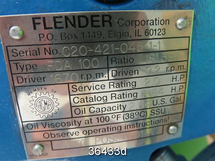 Used Flender Himmel FDA100 Gear Drive, 181.39/1 Ratio #36433