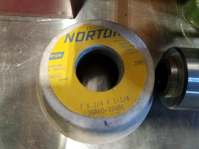 Used NEW Endmill / Drill Sharpening Unit with case to be used with a surface grinder