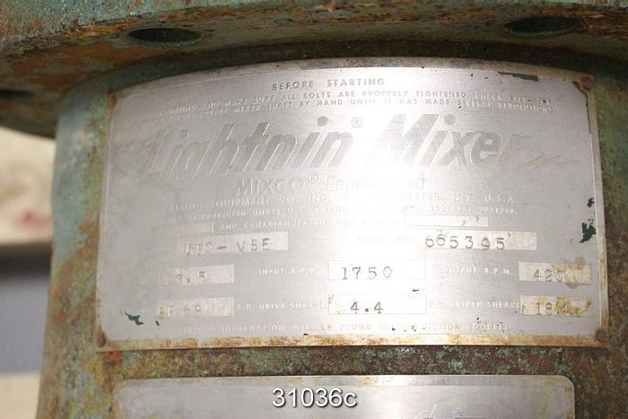 Used Lightnin 110-VSE Agitator Mixer #31036