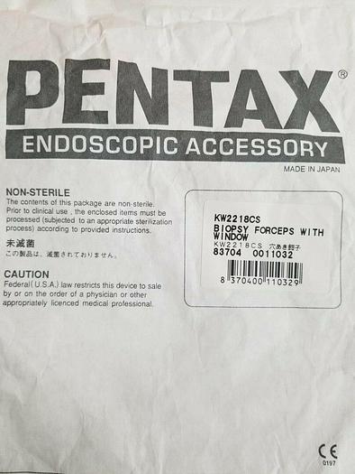 Pentax KW2218CS Biopsy Forcep with Window - New/OEM