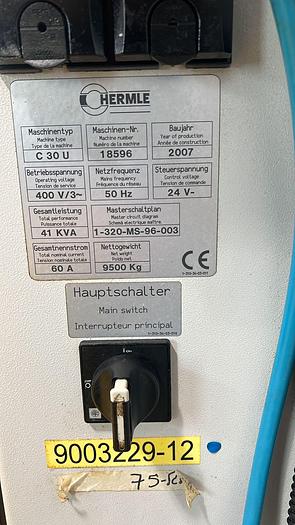 Used 2007 Hermle C30U