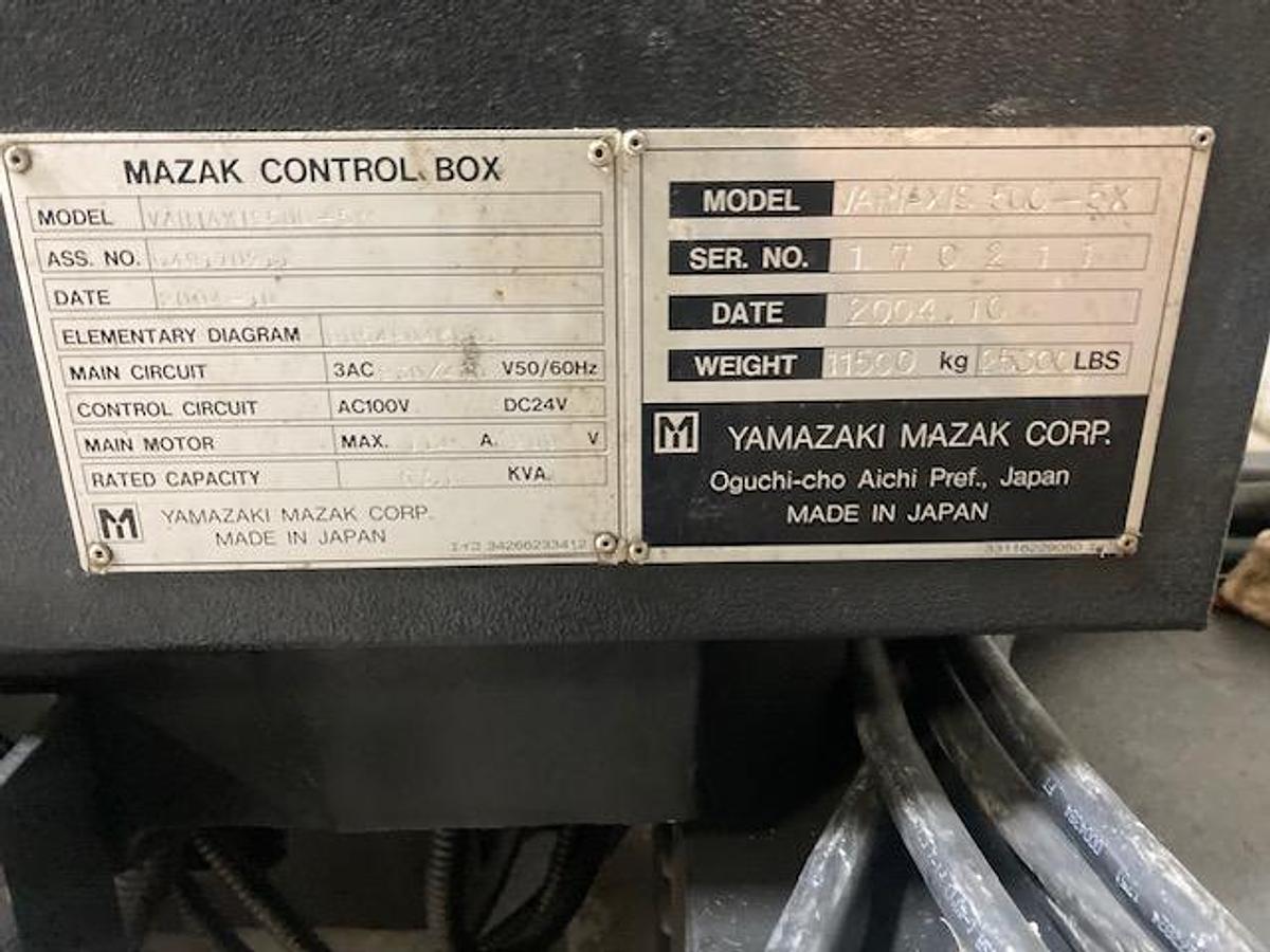 Used 2004 MAZAK VARIAXIS 500-5X
