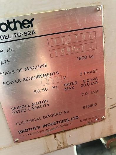 Used 1999 BROTHER TC-S2A
