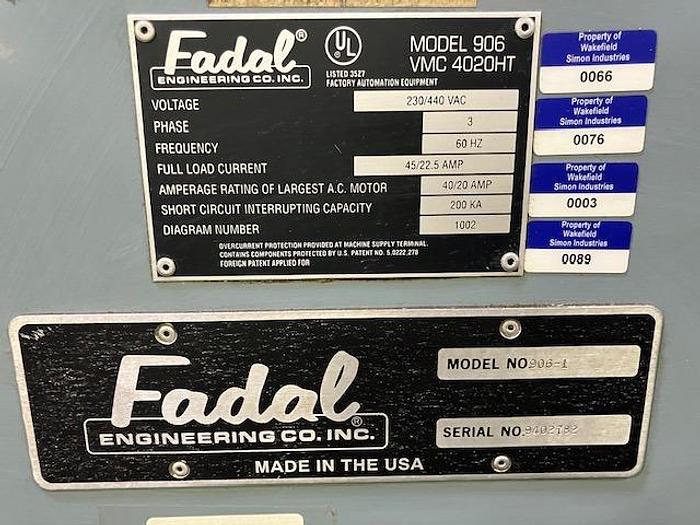 Used 1994 Fadal VMC-4020HT