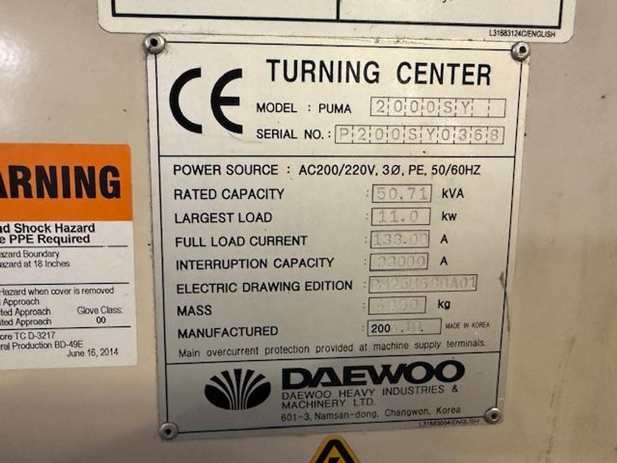 Used 2003 Daewoo PUMA 2000SY