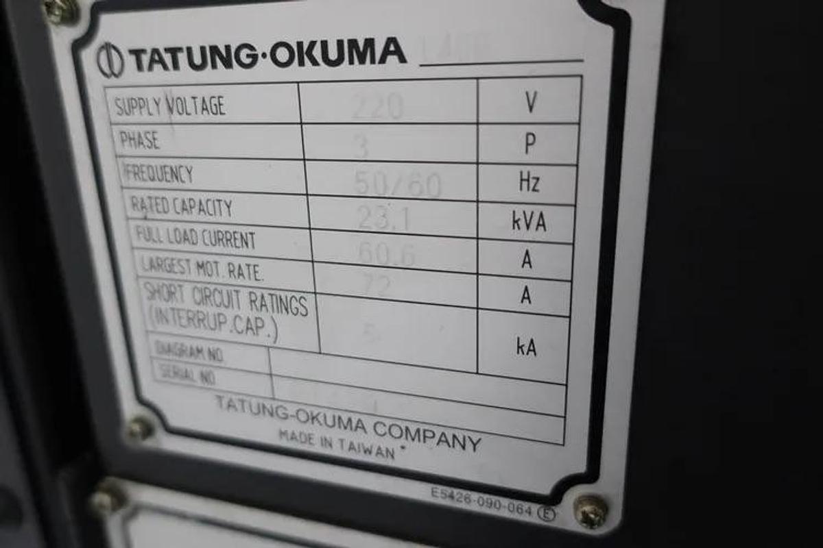 Used 2014 OKUMA Genos L400