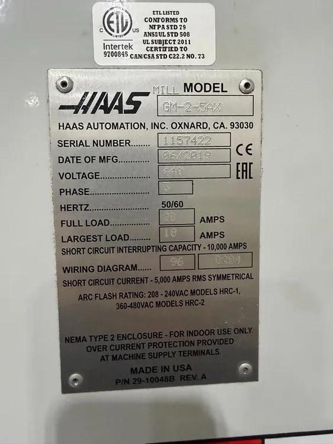 Used 2019 Haas GM-2-5AX