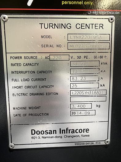 Used 2014 Doosan Lynx 220LMS