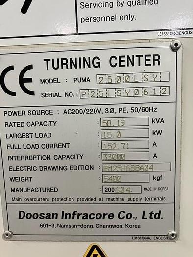 Used 2006 Doosan Puma 2500 LSY