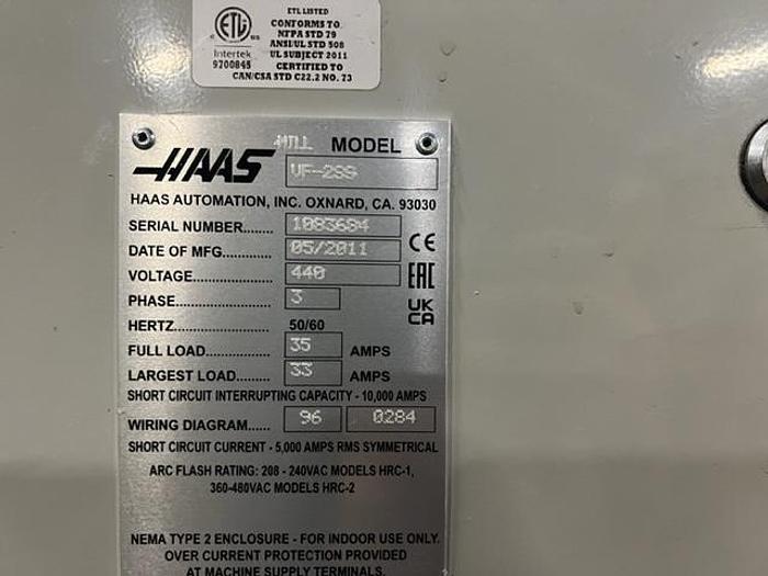 Used 2011 Haas VF-2SS