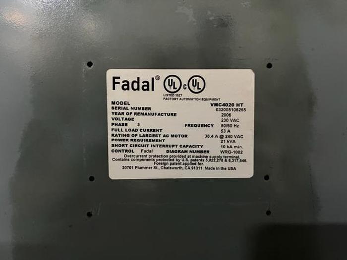 Used 2005 Fadal VMC-4020HT