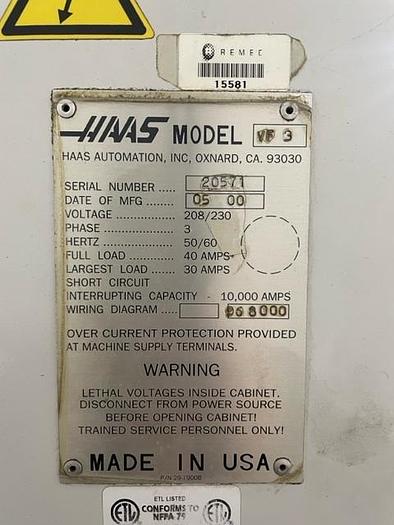 Used 2000 Haas VF-3