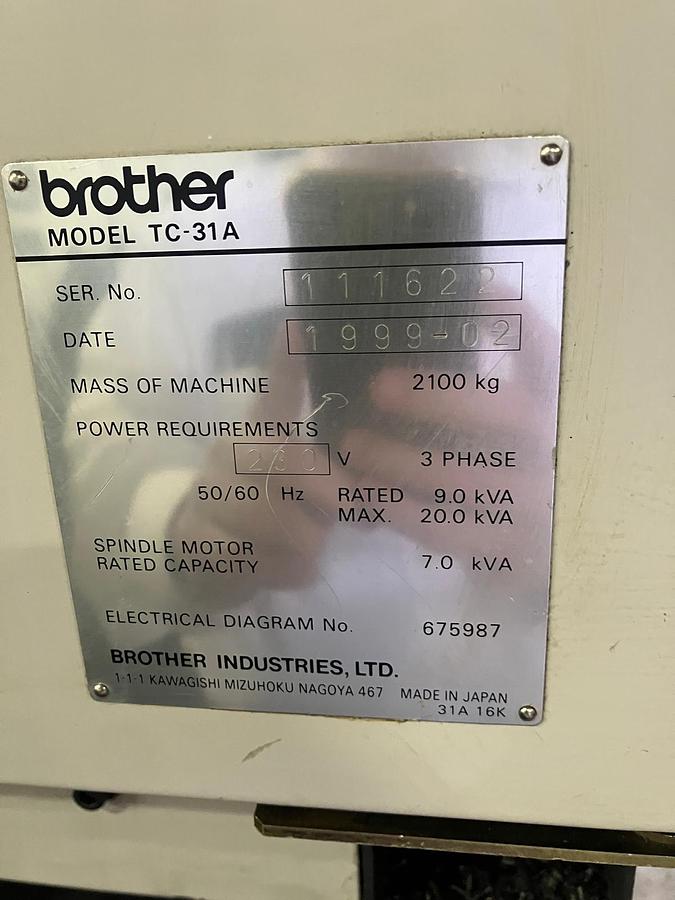 Used 1999 BROTHER TC-31A