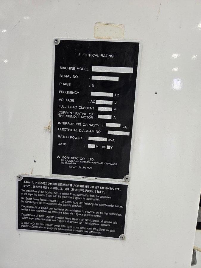 Used 1999 Mori Seiki SH-50