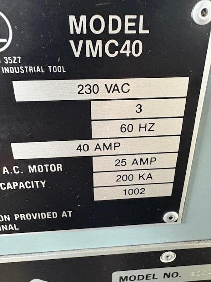 Used 1988 Fadal VMC-40