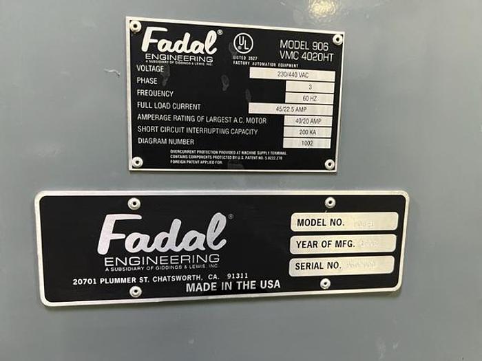 Used 1996 Fadal VMC-4020HT