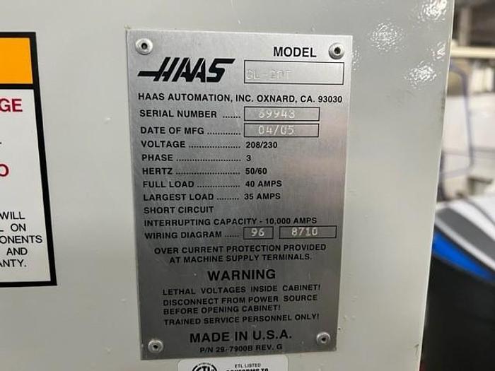 Used 2005 Haas SL-20
