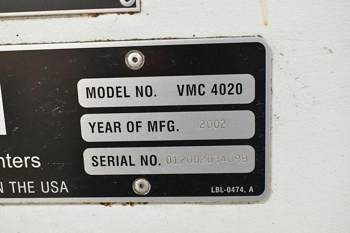 Used 2002 Fadal VMC-4020HT