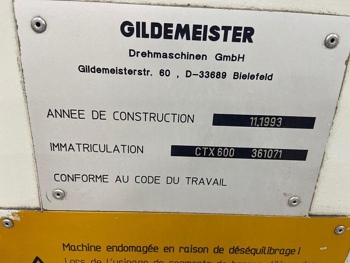 Used 2000 Gildemeister CTX 600
