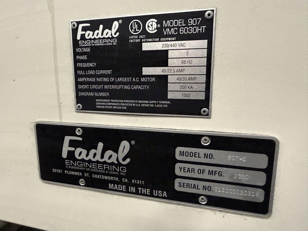 Used 2000 Fadal VMC-6030HT