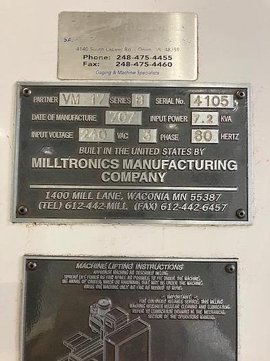 Used 1997 Milltronics Partner VM17