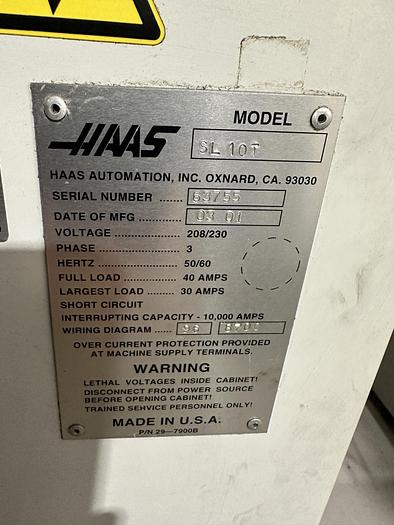 Used 2001 Haas SL-10T
