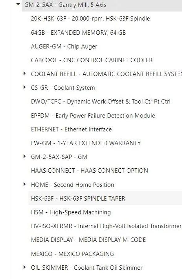 Used 2019 Haas GM-2-5AX