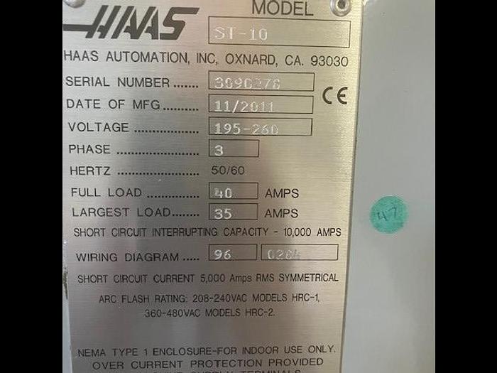 Used 2011 Haas ST-10