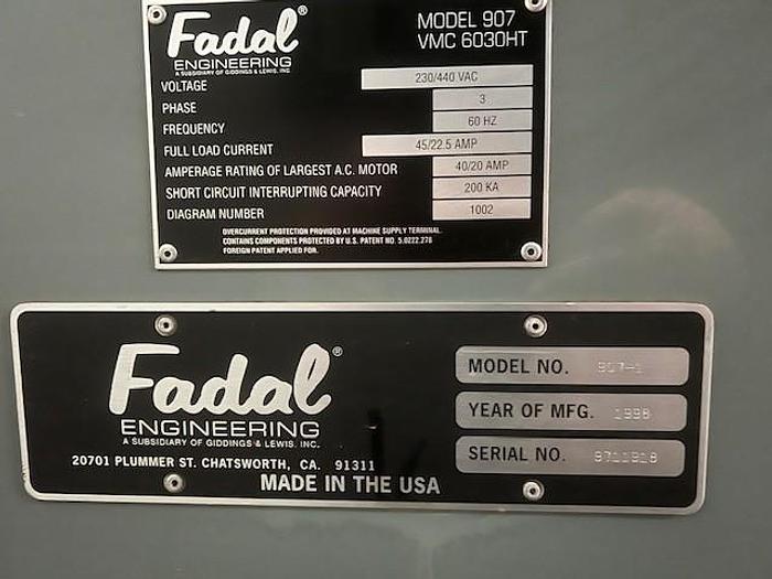Used 1998 Fadal VMC-6030HT