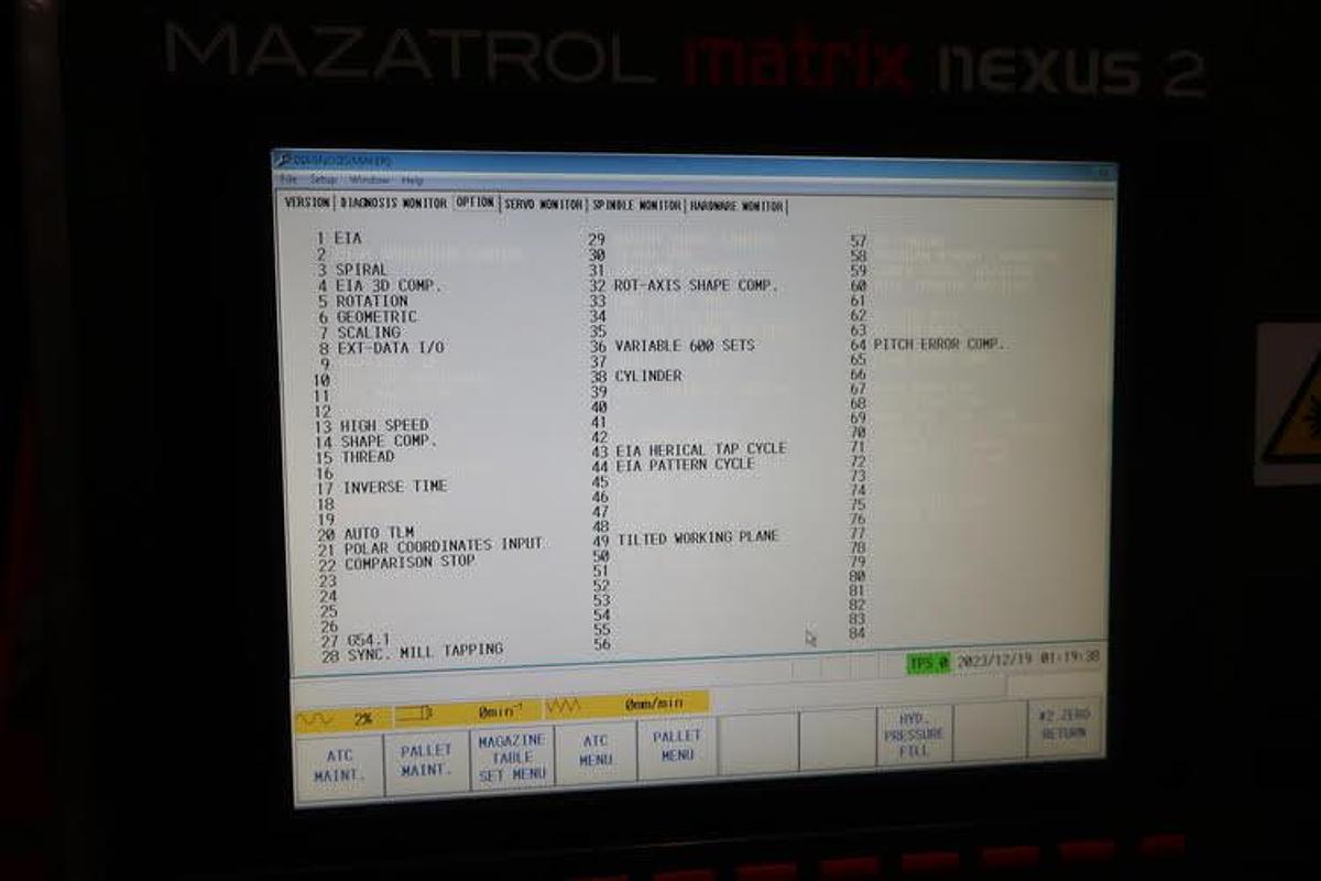 Used 2016 MAZAK HCN NEXUS 4000-III