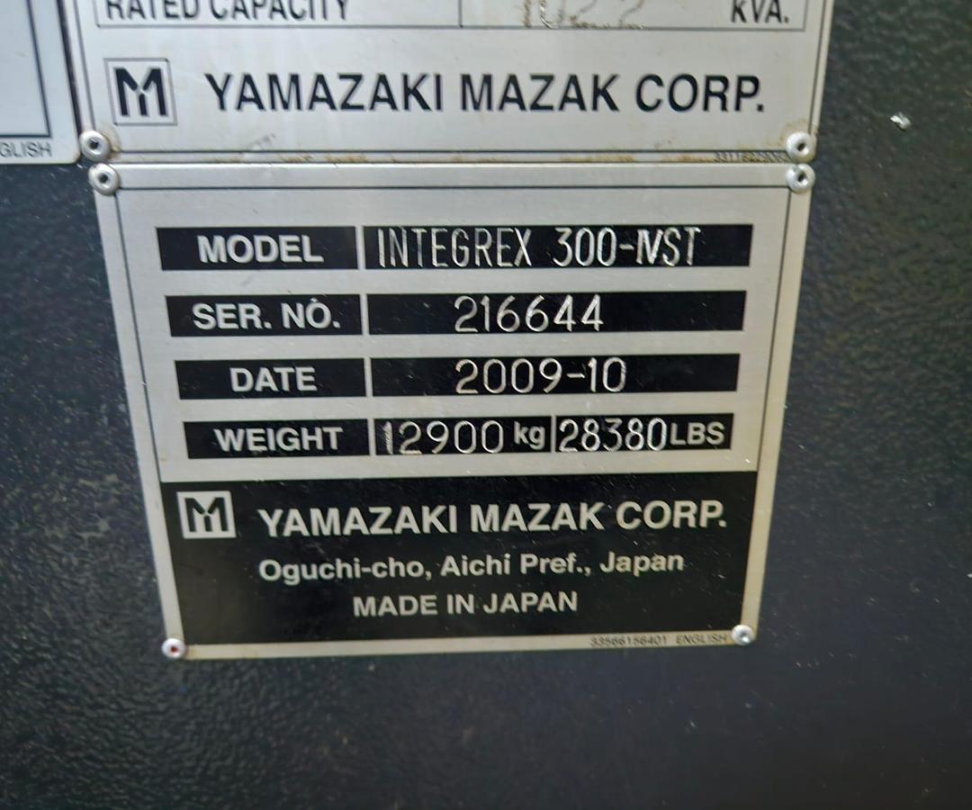 Used 2010 MAZAK INTEGREX 300-IVST