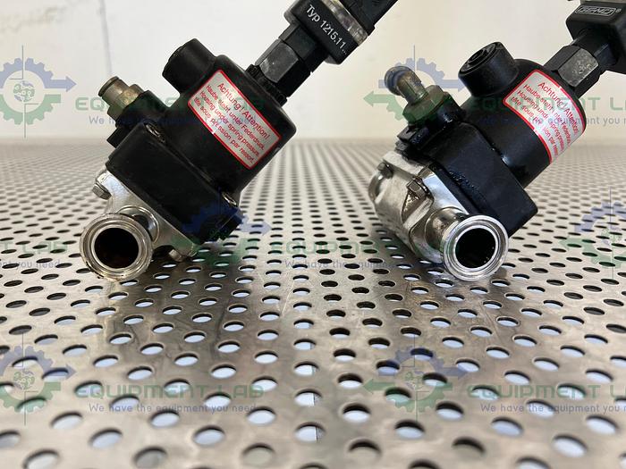 Used Lot of 2 - GEMU 3/4" Diaphragm Valve w/ Position Indicator