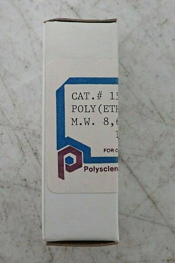 Used Polysciences 15649 Poly(ethylene glycol) 1g ~ 50% Full