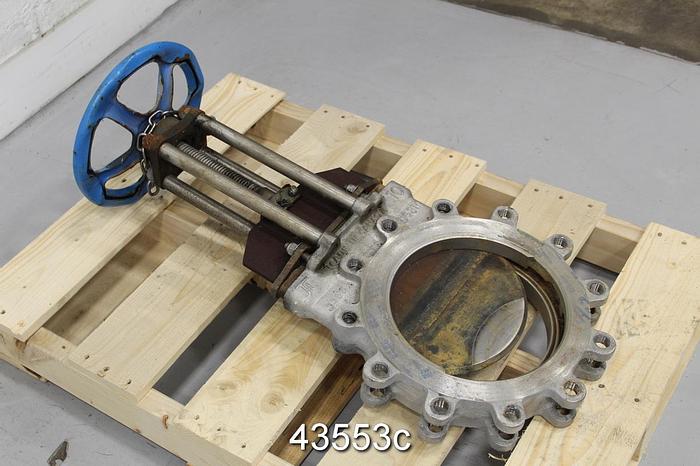 Used True Line 10" Hand Operated Knife Gate Valve #43553