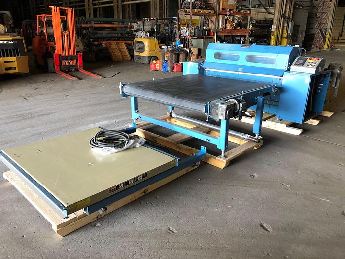 Used 60" ROSENTHAL SHEETER MODEL WM-5HIRSHEAAAAP-OK24 W/ OUTPUT CONVEYOR